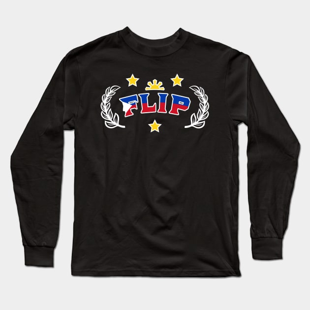 Representing Pinoy Pride Filipino Three Stars Pilipinas Philippines Flag Gift Long Sleeve T-Shirt by teeleoshirts